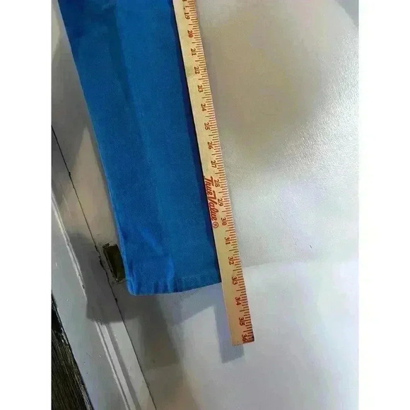 Vintage Jewells Classic Bottoms Turquoise Jeans Size 7 Style 9104 Bare Back - Picture 4 of 12